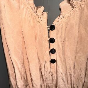 Magali Pascal Silk dress with Black Buttons